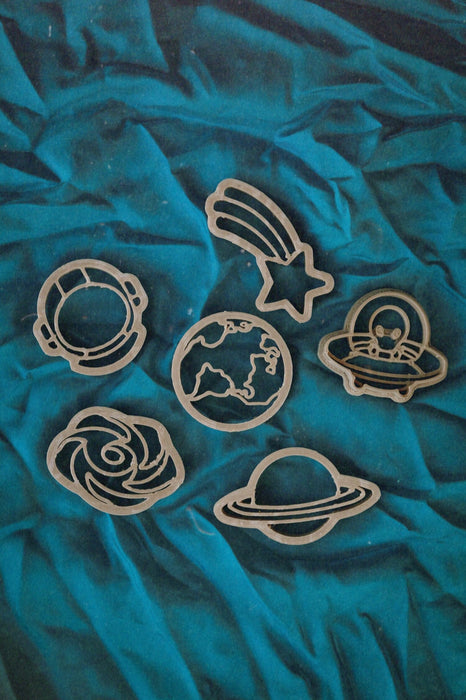 Outer Space -Mini Dough Cutters - Plant Based Plastic - Eco Cutters