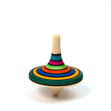 Small Rallye Spinning Top - Multi-Color Stripe - Mader