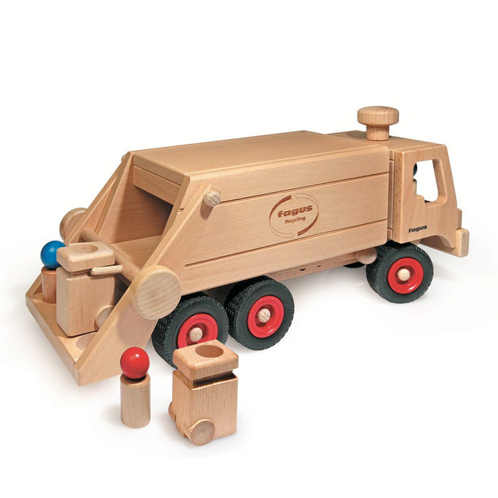 Wooden Garbage Truck - Trash Truck - Fagus