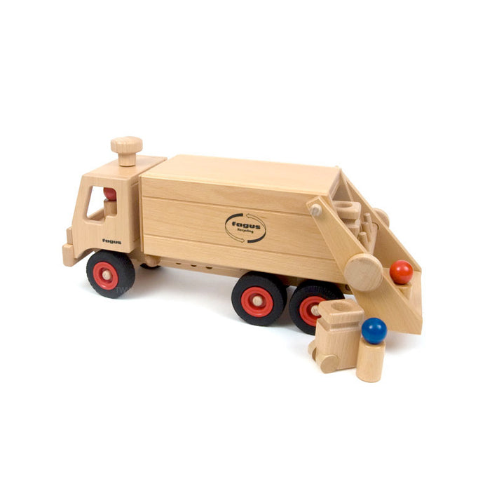 Wooden Garbage Truck - Trash Truck - Fagus