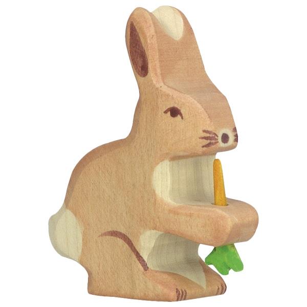 HOLZTIGER - Wooden Animal -  Hare with carrot