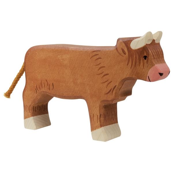 HOLZTIGER - Wooden Animal - Highland Cattle Standing
