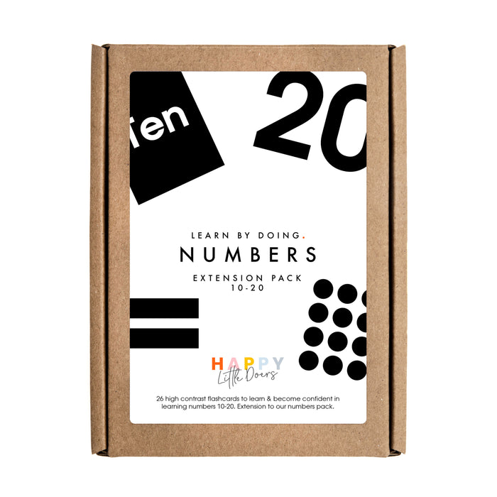 Numbers Flashcards Extensions Pack (10-20)