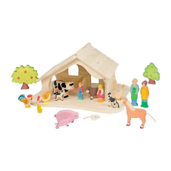 HOLZTIGER - Wooden Barn - Doll's House - Stable - Farm
