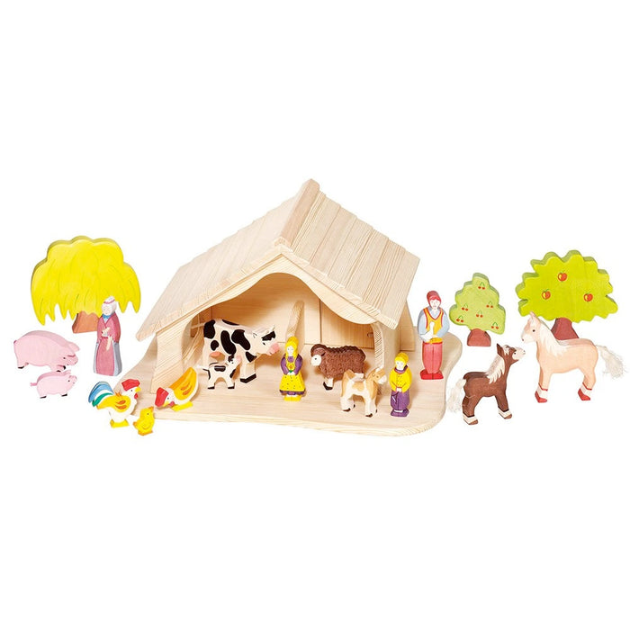 HOLZTIGER - Wooden Barn - Doll's House - Stable - Farm