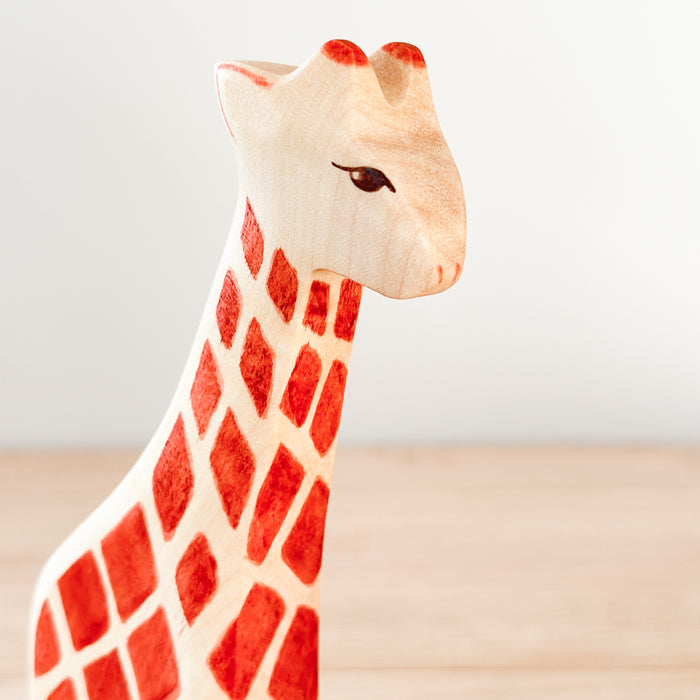 Giraffe - Hand Painted Wooden Animal - HolzWald