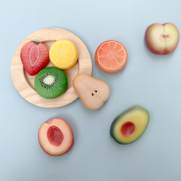 Outdoor Play Fruits – Play Food Made from Stones