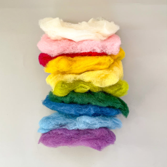 Organic Fairy Wool - 12  Bright colors