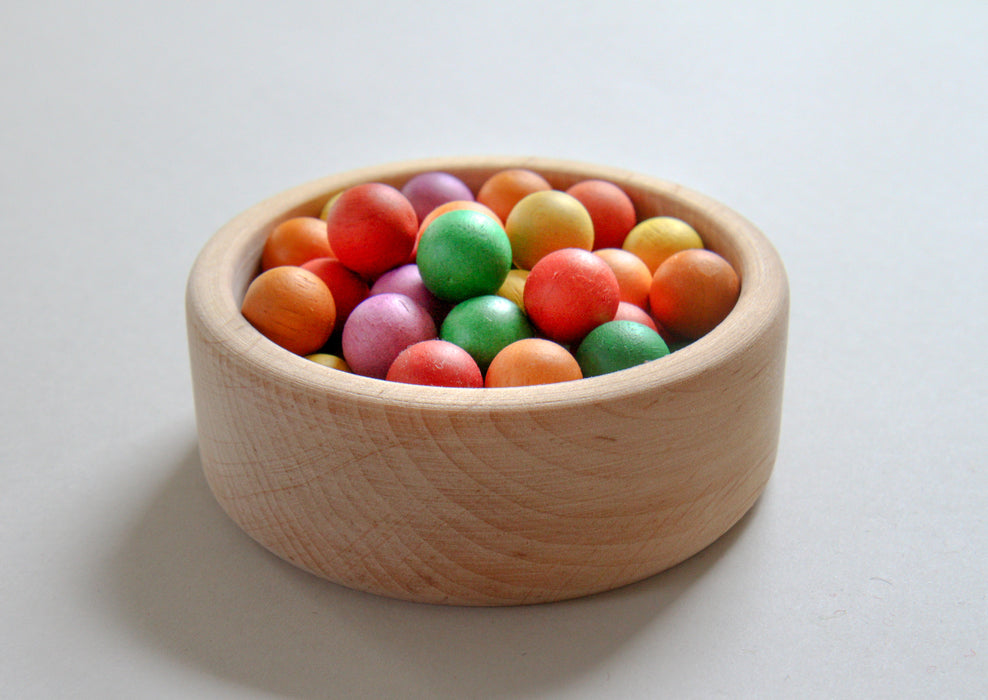 50 Wooden Balls - Brights
