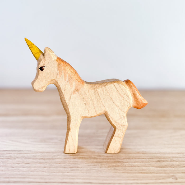 Unicorn  - Hand Painted Wooden Animal - HolzWald