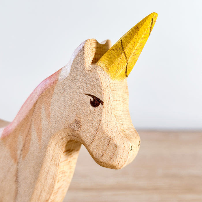 Unicorn  - Hand Painted Wooden Animal - HolzWald