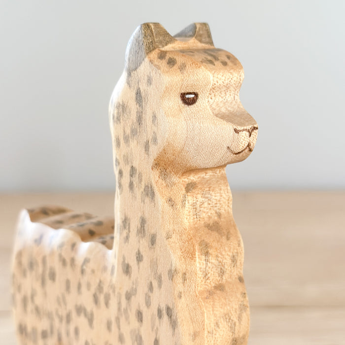 Alpaca  - Hand Painted Wooden Animal - HolzWald