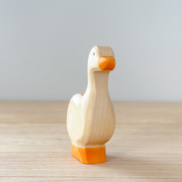Goose Standing - Hand Painted Wooden Animal - HolzWald