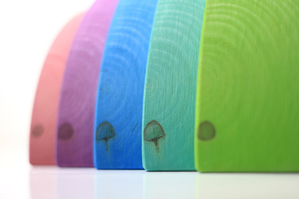 Ocamora - 6 Piece Rainbow Stacker - Green