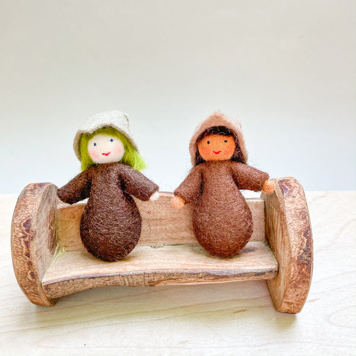 Seed Baby - Miniature wrapped felt doll