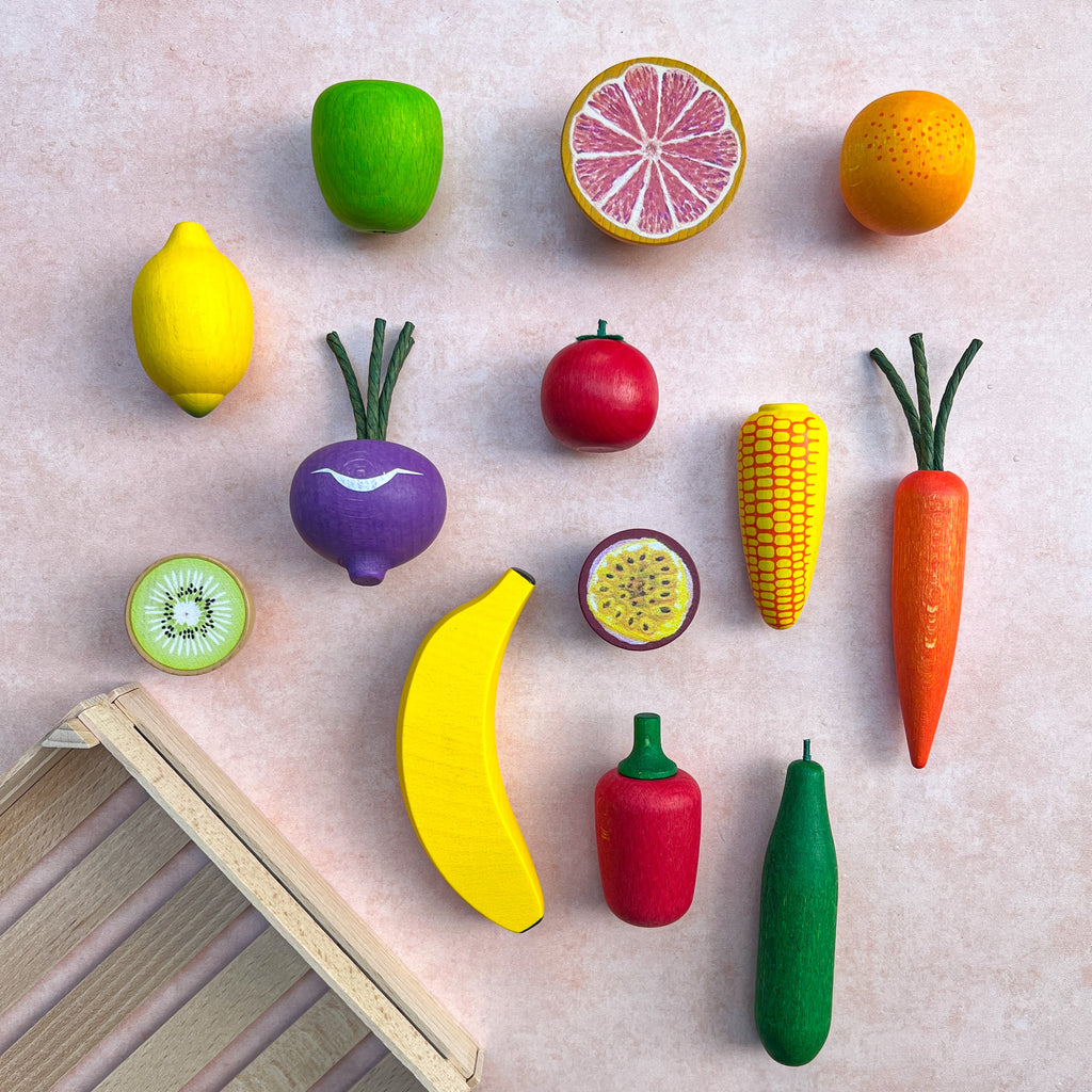 Childrens wooden sales fruit and veg