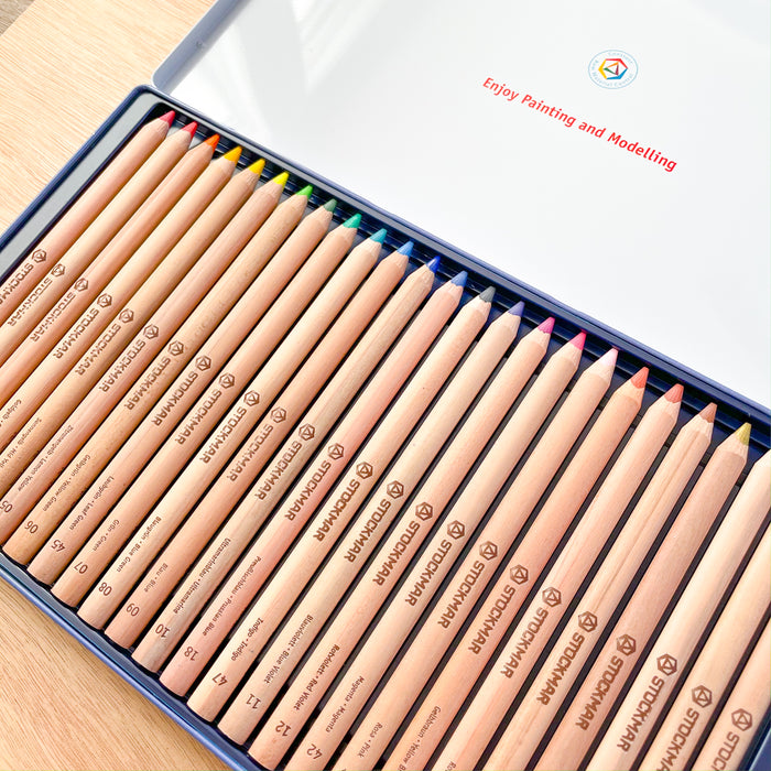 Stockmar Colored Pencils - Triangular Shape - 24 Colors +1 Graphite