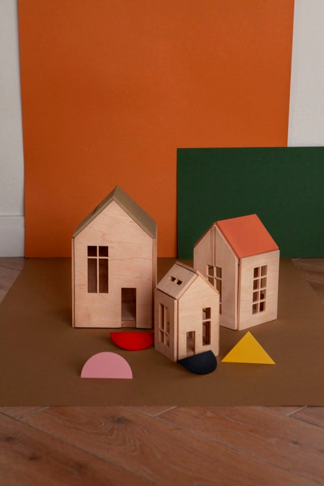 Magnetic Wooden Dollhouse - Medium- Terra – BABAI Toys