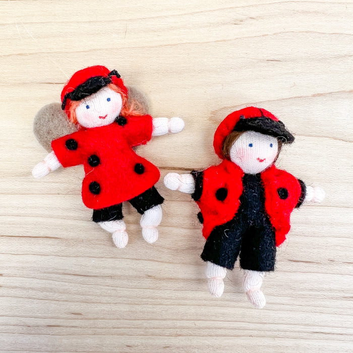 Ladybug Baby - Bendable Doll - Ambrosius Flower Fairies