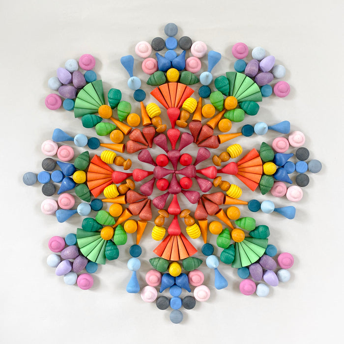 16 One Color Styles of Mandala Pieces – Loose Parts - Grapat