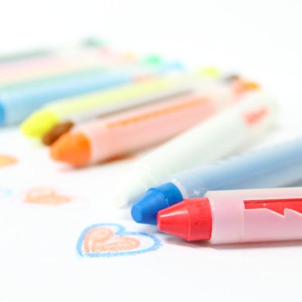 Kitpas with Holder Stick Water Color Crayons  - 12 colors