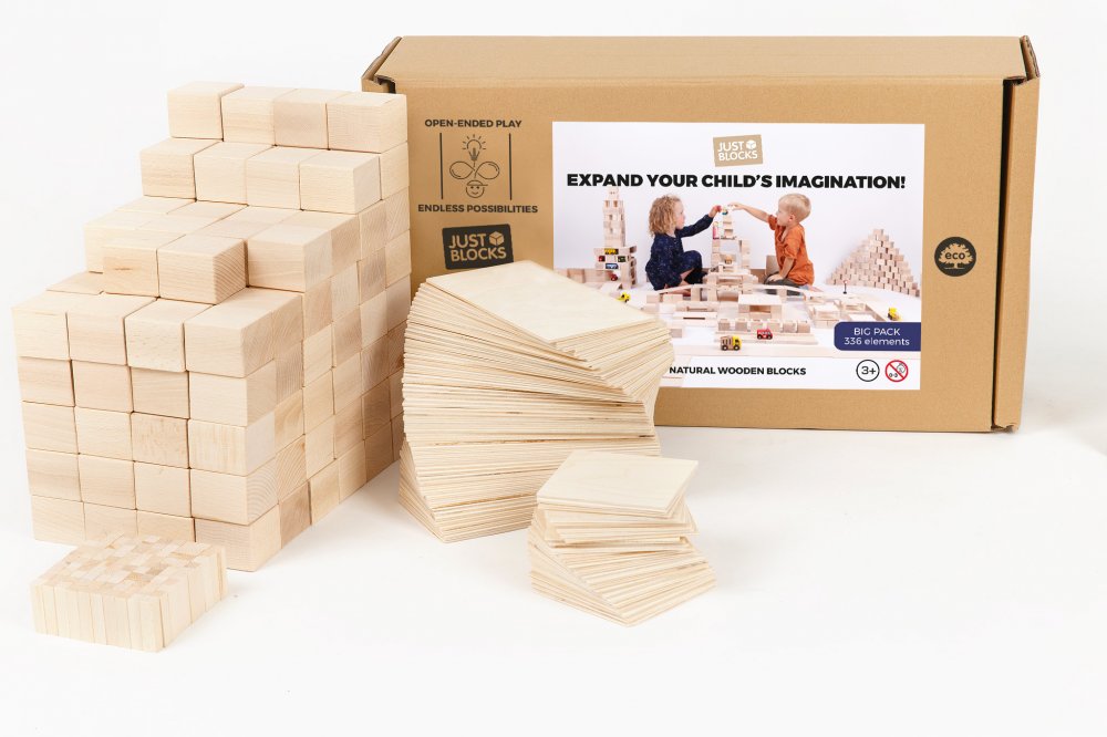Just Blocks - Wooden Blocks - Large Pack
