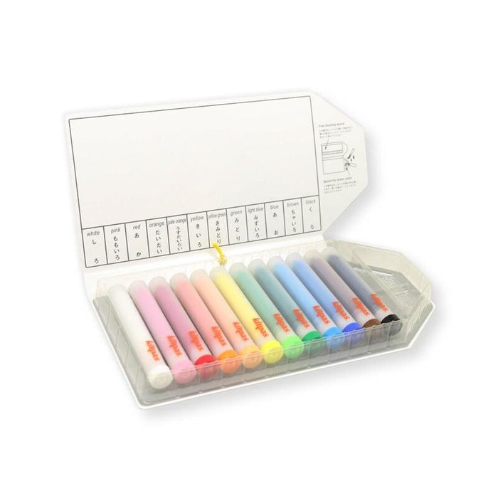 Kitpas with Holder Stick Water Color Crayons  - 12 colors