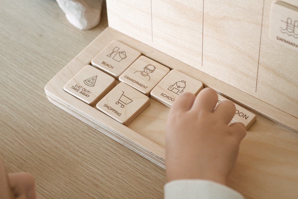 Little Agenda - Wooden Visual Planner For Kids - Second Scout