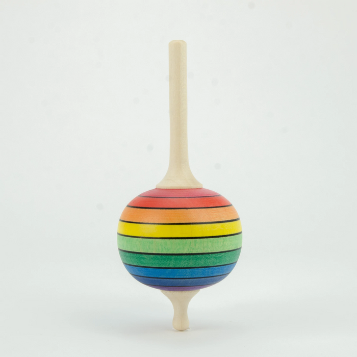 Lolly Spinning Top - Rainbow Wooden Spinning Top - Mader