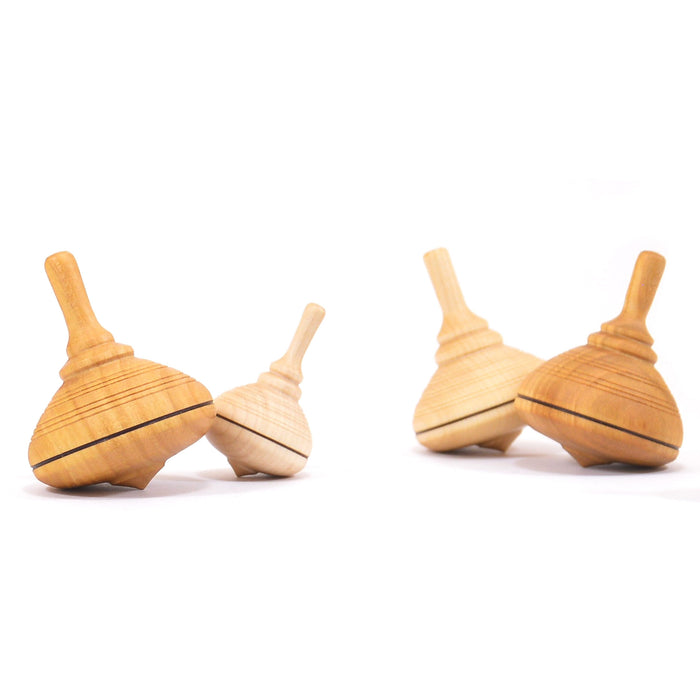 Classic Natural Wood Spinning Top - Mader
