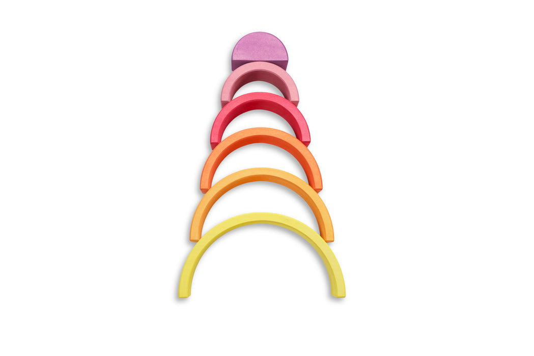 Ocamora - 6 Piece Rainbow Stacker - Yellow