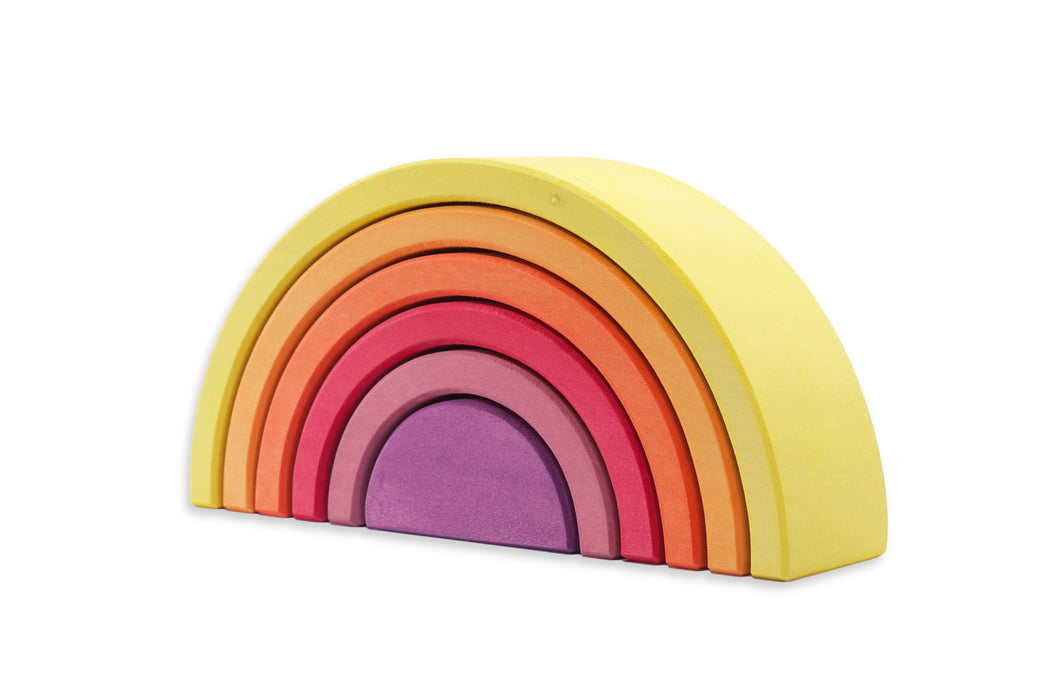 Ocamora - 6 Piece Rainbow Stacker - Yellow