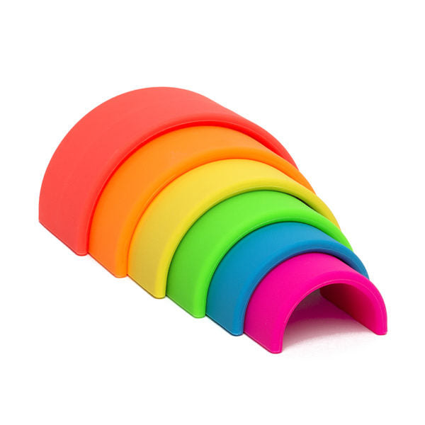 Small Neon Rainbow - Dena Toys - Silicone BPA-free Rainbow