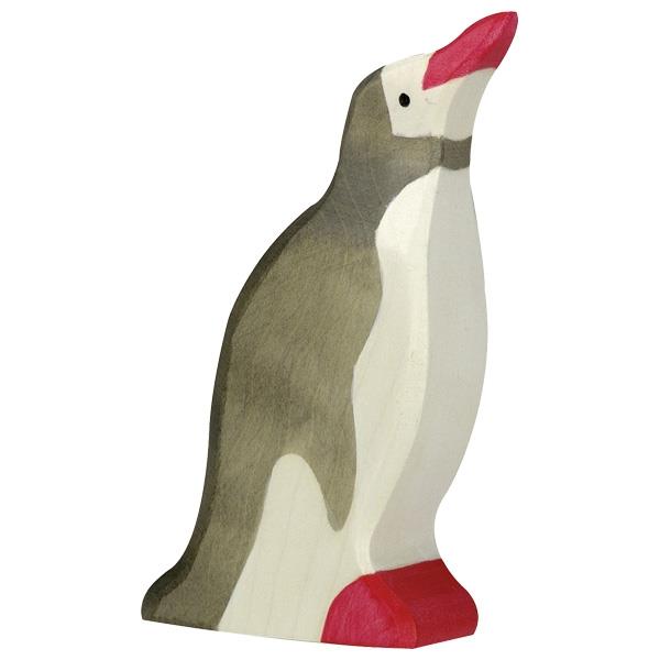 HOLZTIGER - Wooden Animal - Penguin with head raised