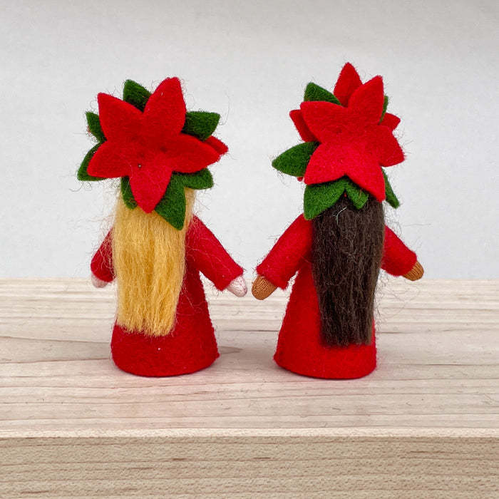 Winter Fairy - Poinsettia Fairy - Flower Hat Fairy - Ambrosius Flower Fairies
