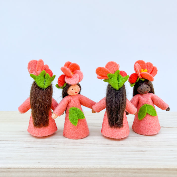 Spring Fairy - Flowering Quince Flower Hat Fairy  - Ambrosius Flower Fairies