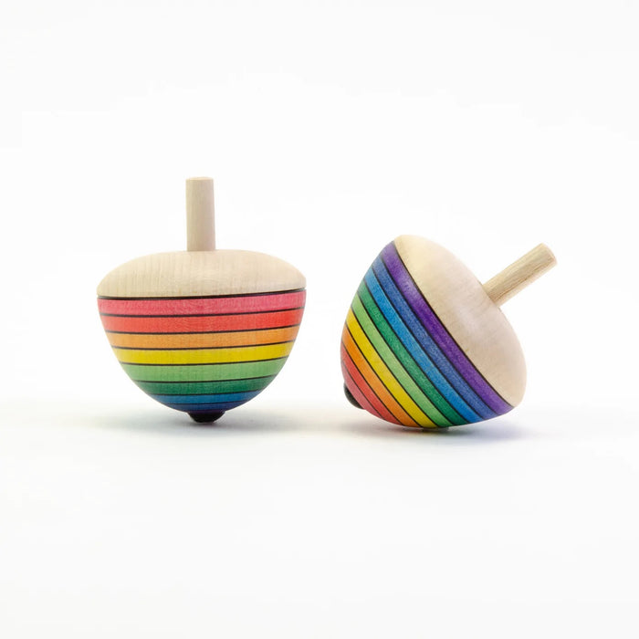 Rainbow Egg Spinning Top - Wooden Spinning Top - Mader