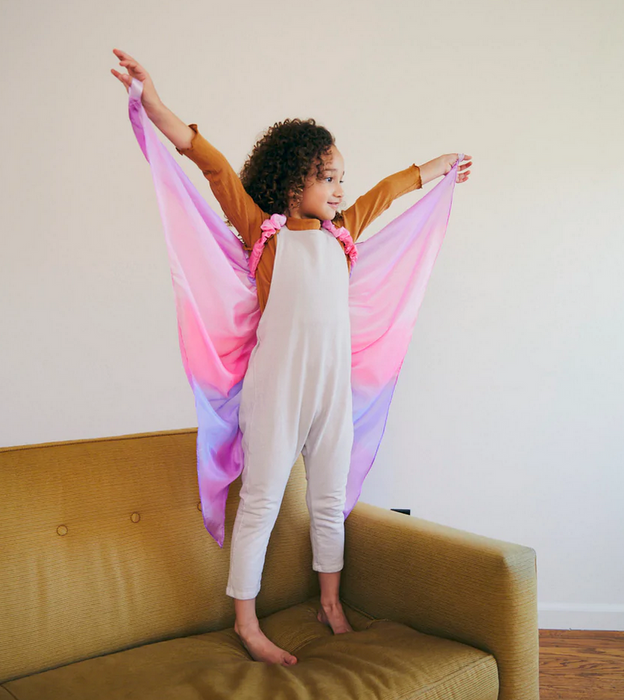 Fairy Wings - Silk Fairy Wings  - Dress Up - Sarah's Silks (Rainbow, Blossom, Pink Hummingbird)
