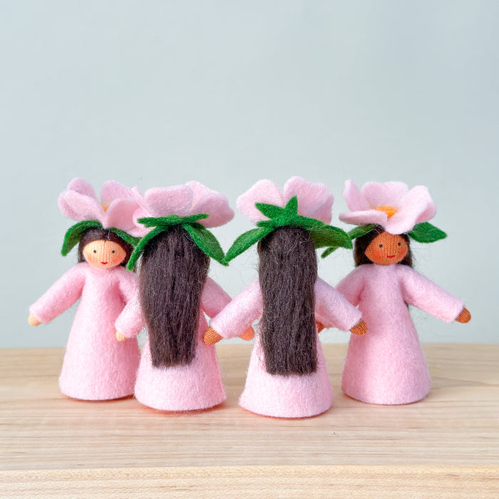 Spring Fairy - Pink Sweet Briar Fairy - Flower Hat Fairy -  Ambrosius Flower Fairies