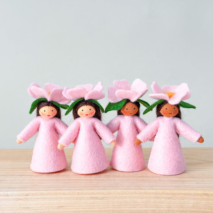 Spring Fairy - Pink Sweet Briar Fairy - Flower Hat Fairy -  Ambrosius Flower Fairies