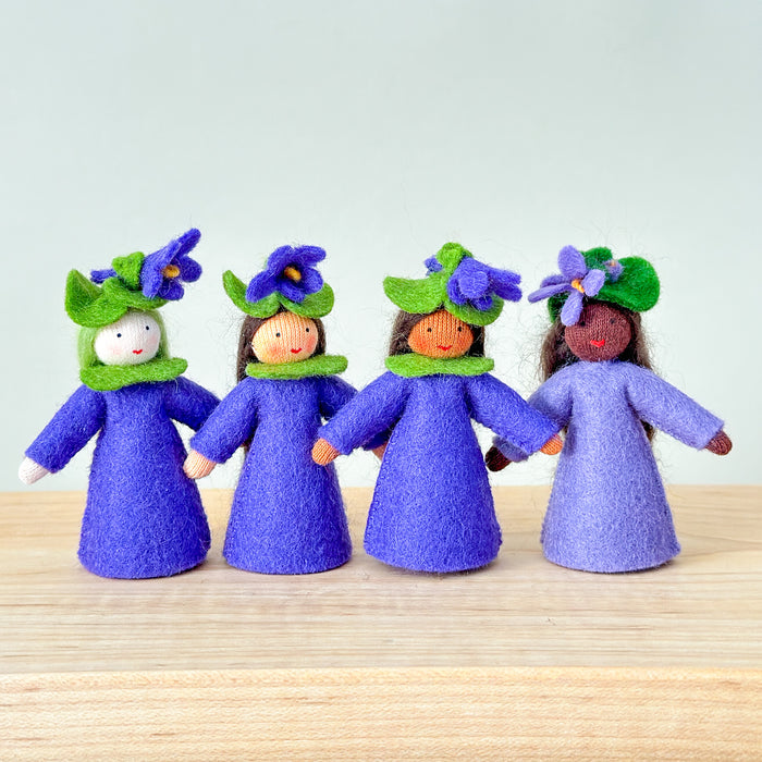 Spring Fairy - Sweet Violet Flower Hat Fairy - Ambrosius Flower Fairies