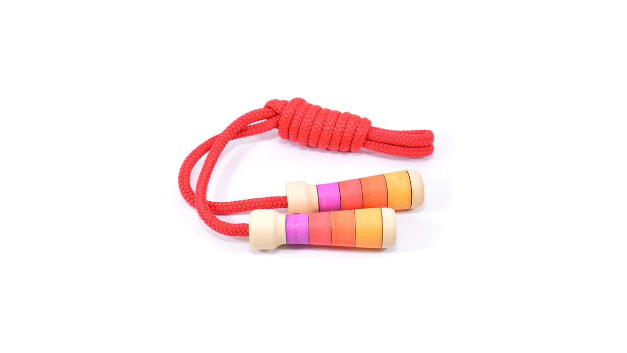 5m/16.40ft)Wooden Handle Cotton Skipping Rope Multiplayer Jumping