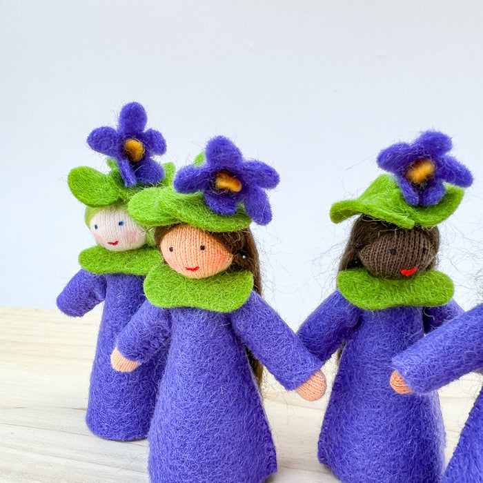 Spring Fairy - Sweet Violet Flower Hat Fairy - Ambrosius Flower Fairies