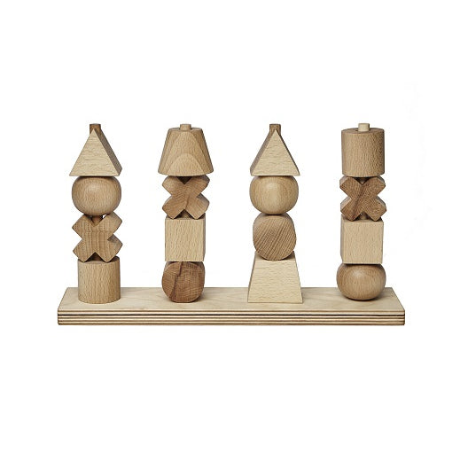 Shape Stacking Toy Natural (XL size) - Wooden Story