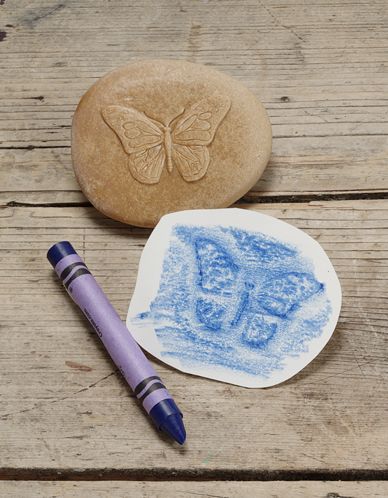 Bug Stones - Outdoor or Indoor Stamping and rubbing stones