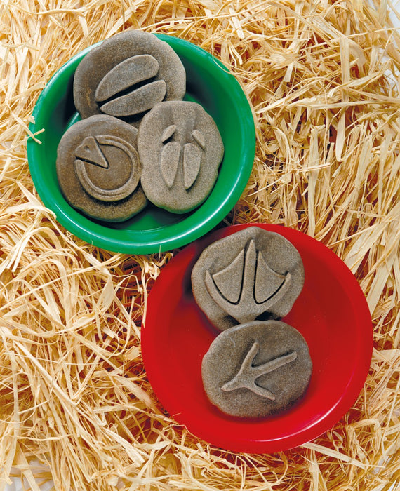 Farm Animals Footprint Pebbles - Outdoor or Indoor Stamping and rubbing stones