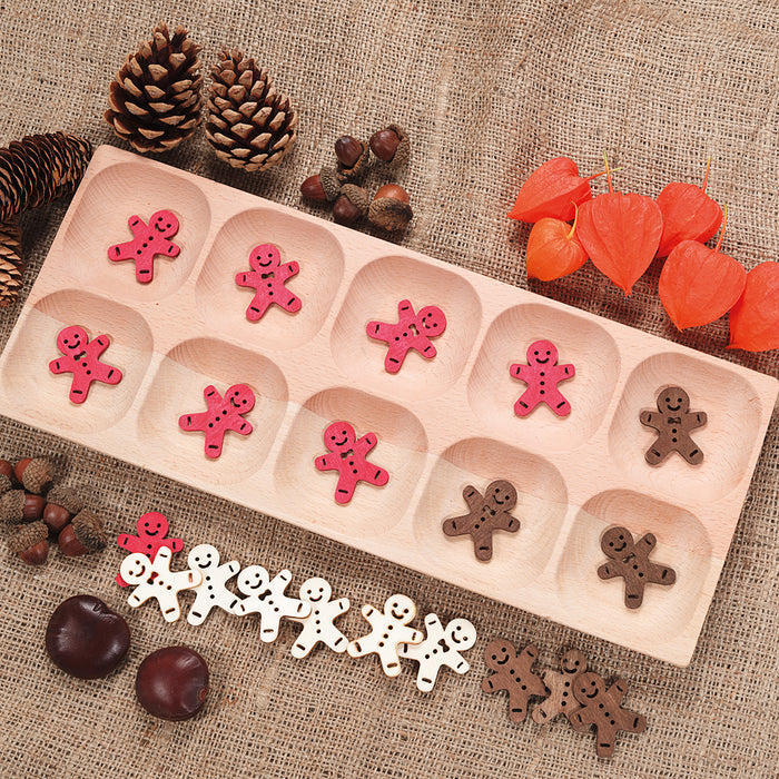 10 Frame Tray - Wood Counting Tray