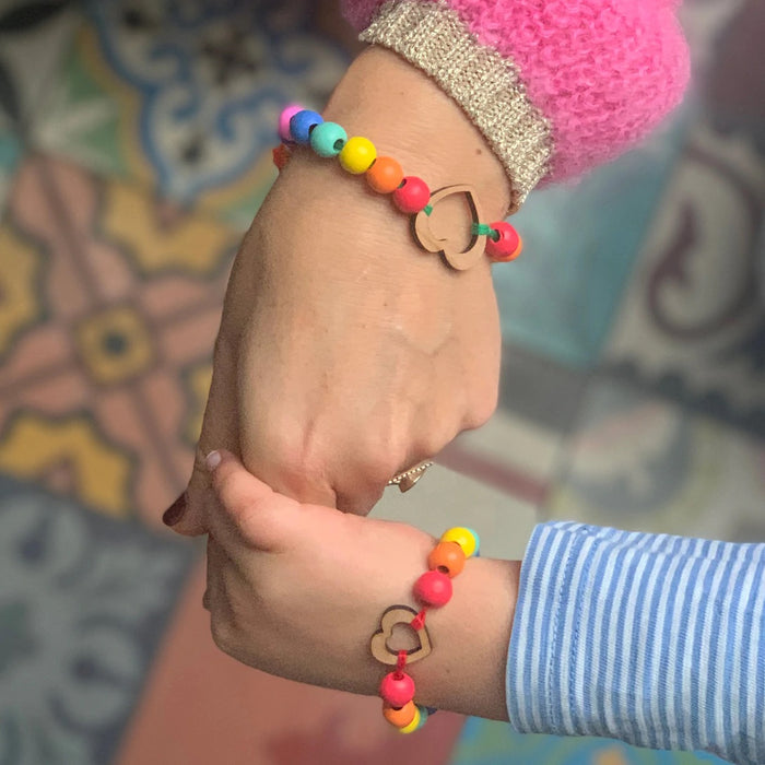 Sadie's Moon – Unicorn Rainbow Beaded Bracelet For Kids – stylinPOP
