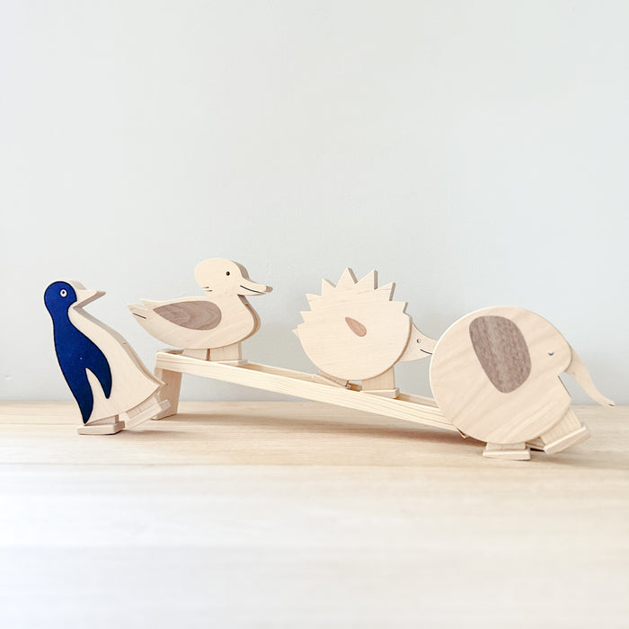 Wooden Walking Penguin Toy - Ramp Walker