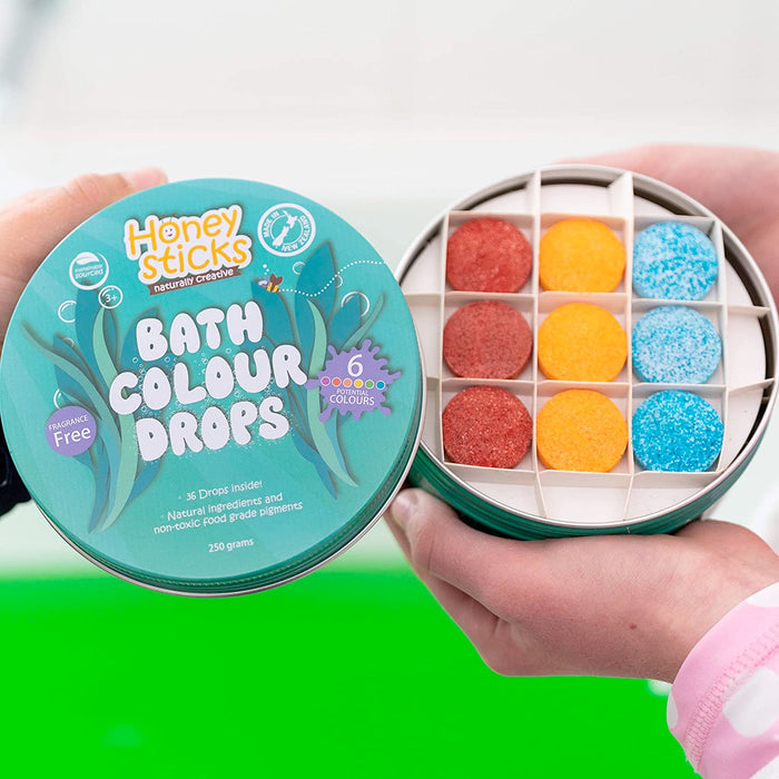 Bath Fun Set - Bath Crayons & Colored Water Tablets - Honeysticks